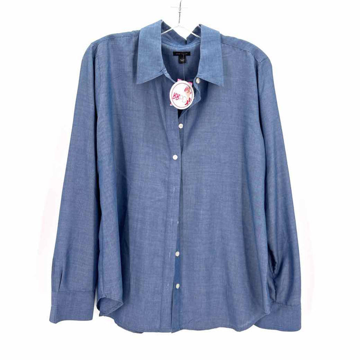 Size L Ann Taylor Blue Shirt