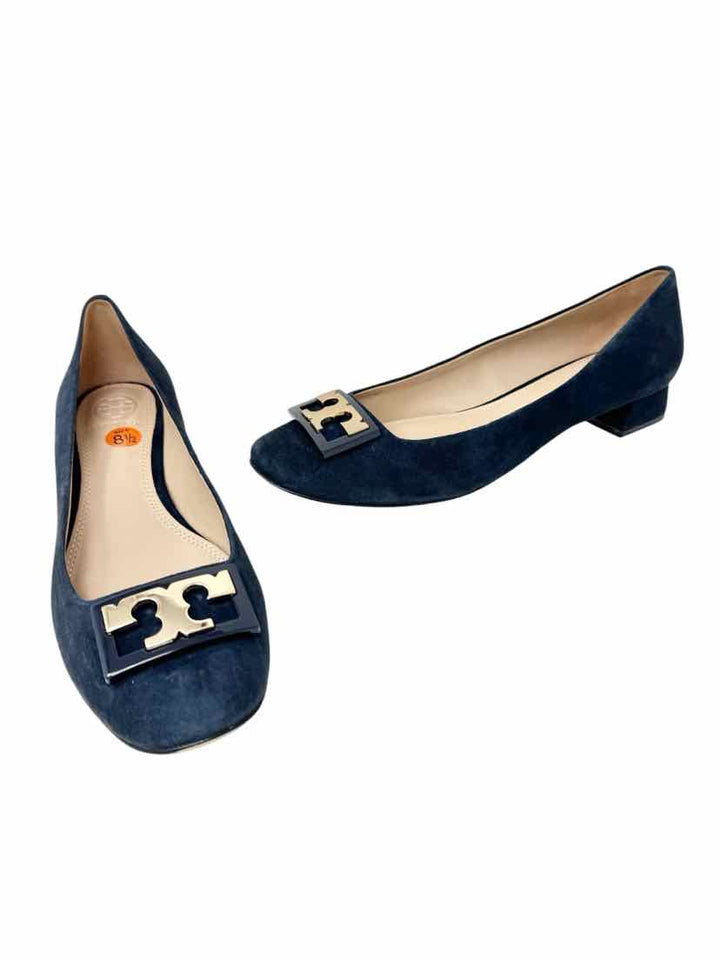 Shoe Size 8.5 Tory Burch Navy Suede Pumps
