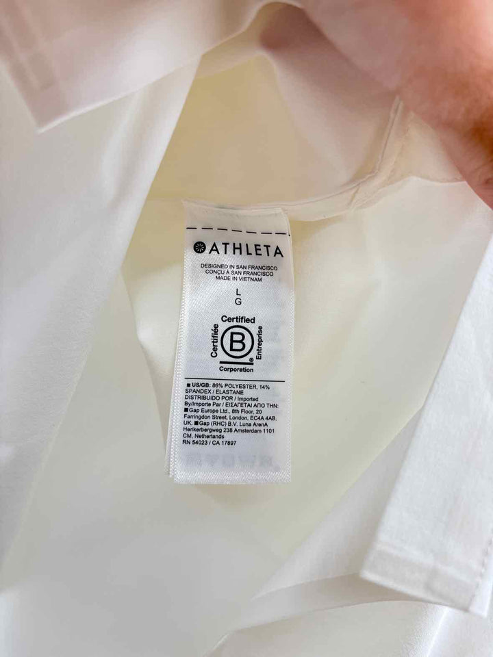 Size L Athleta Ivory Shirt