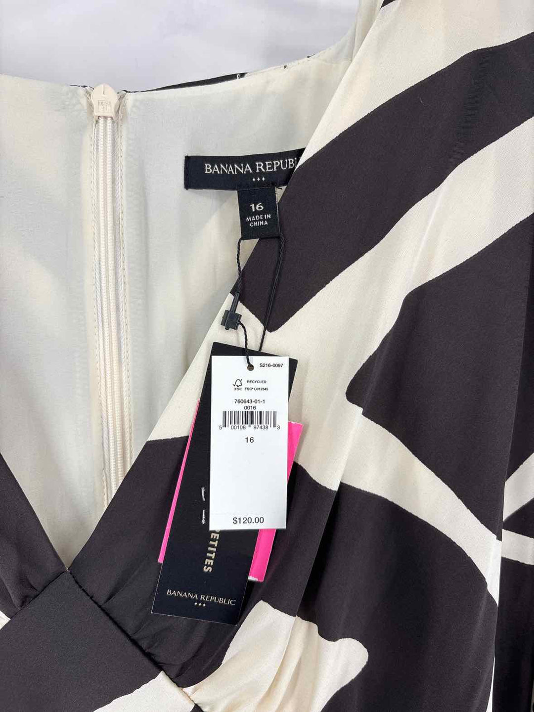 Size 16 Banana Republic Black/White Dress