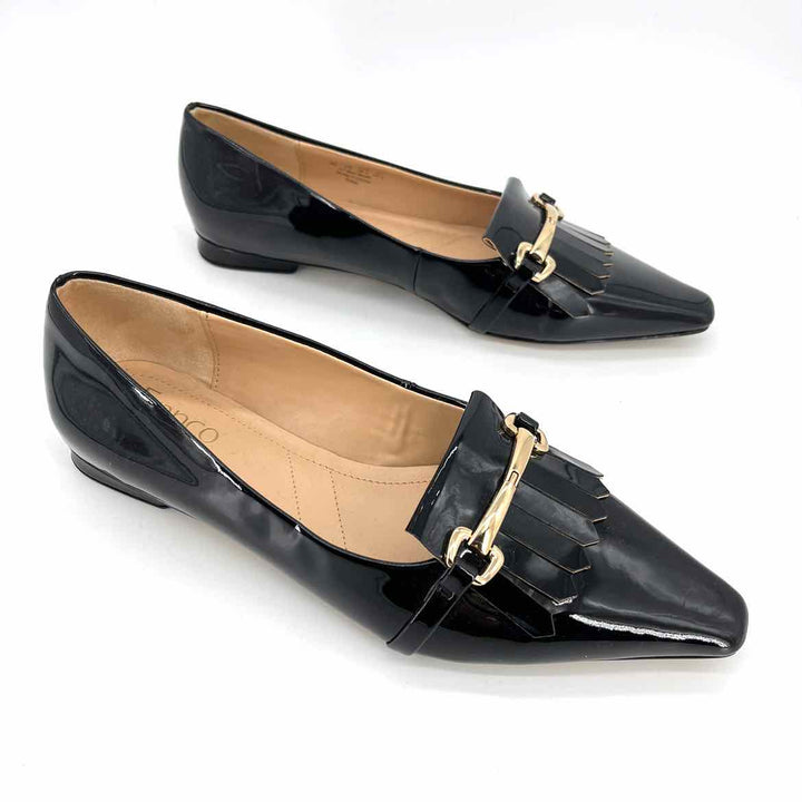 Shoe Size 8 FRANCO SARTO Black PATENT Flats