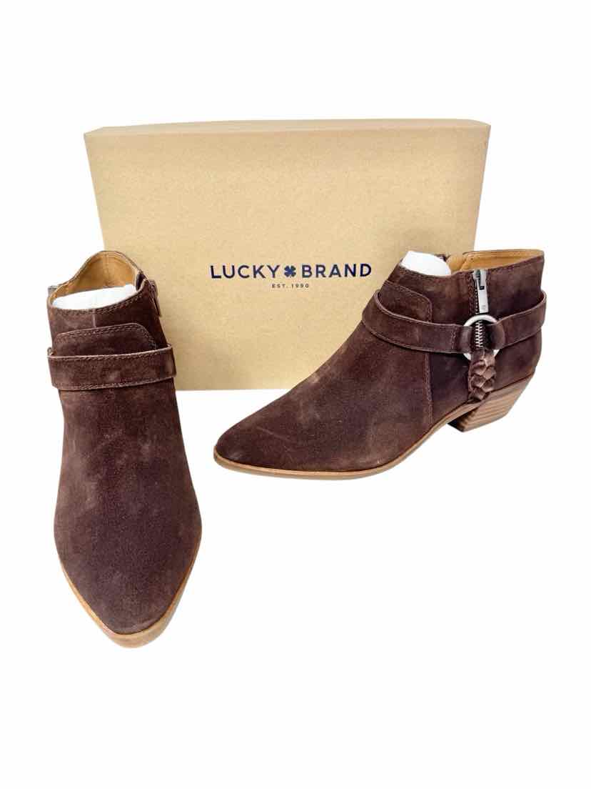 Shoe Size 10 LUCKY Tan Leather Boots