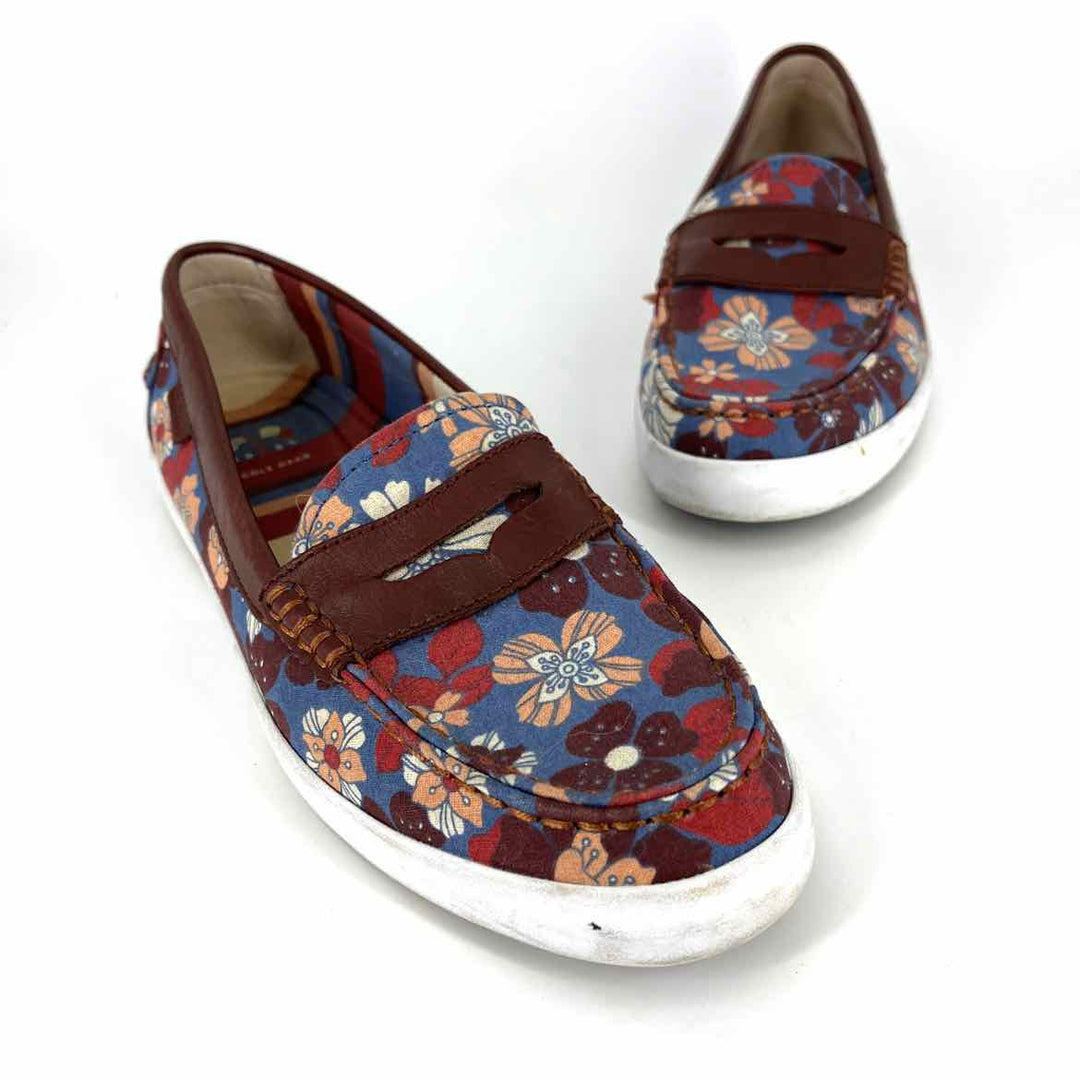 Shoe Size 8 Cole Haan Multi-Color Leather Canvas Loafers