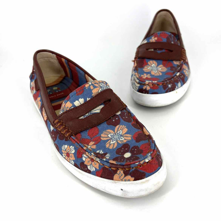 Shoe Size 8 Cole Haan Multi-Color Leather Canvas Loafers