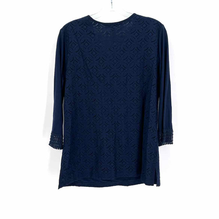 Size L Roz & Ali Navy Shirt