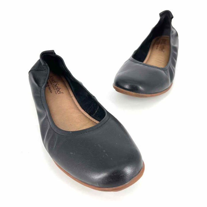 Shoe Size 38 JOSEF SEIBEL Black Leather Flats