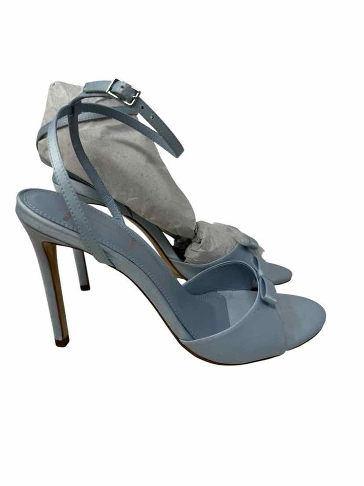 Shoe Size 7 Blue Suede Sandals