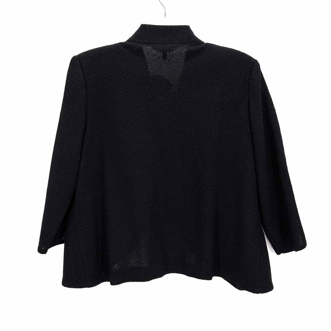 Size L MING WANG Black Knit Jacket