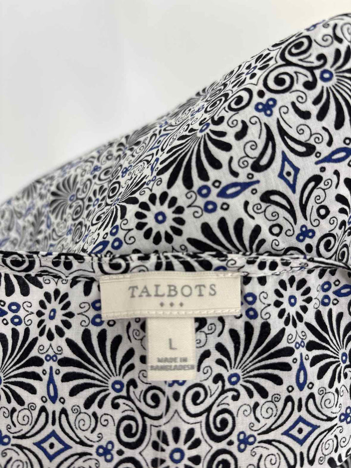 Size L Talbots Black Shirt