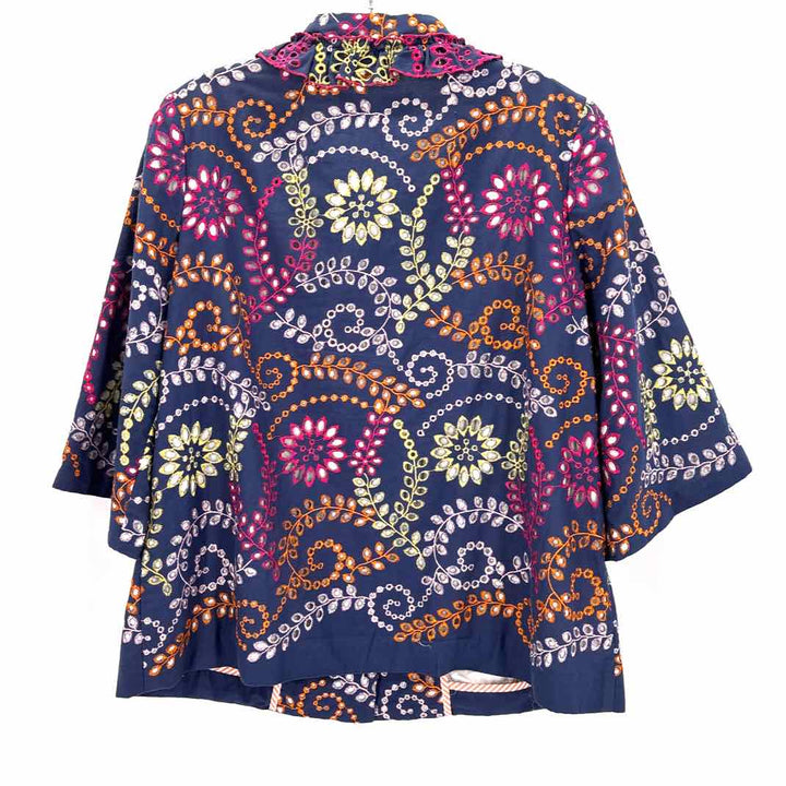 Size M SARA CAMPBELL Multi-Color Cotton Jacket