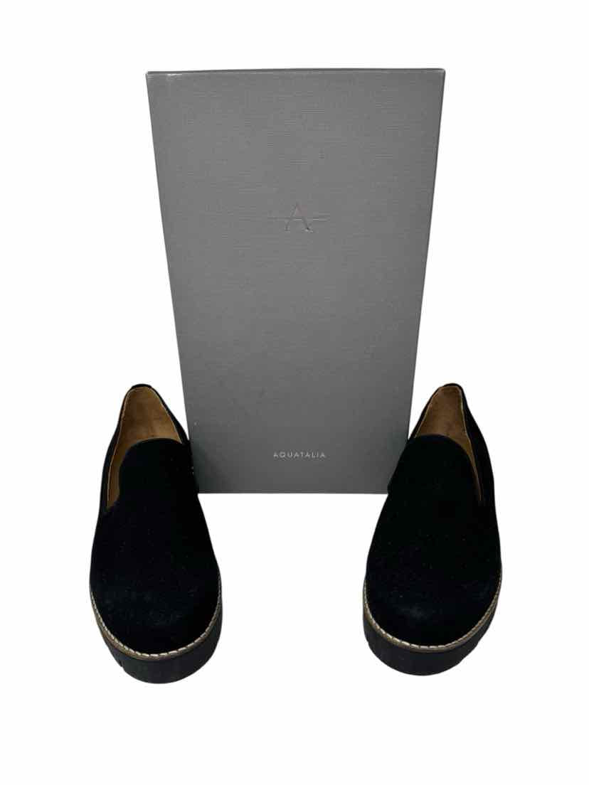Shoe Size 10.5 Aqatalia Black Suede Flats