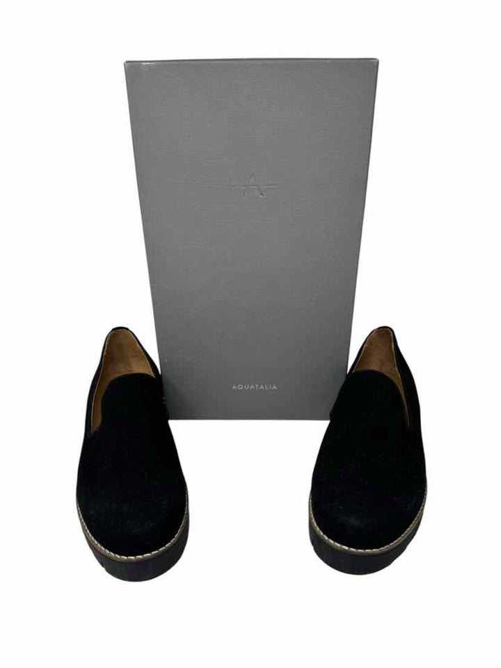Shoe Size 10.5 Aqatalia Black Suede Flats