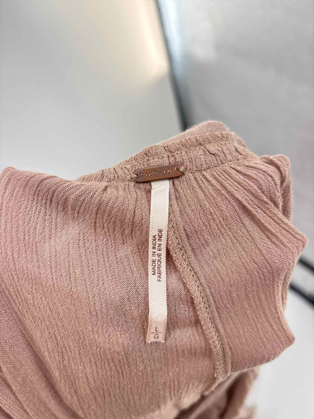 Size L FREE PEOPLE Tan Dress