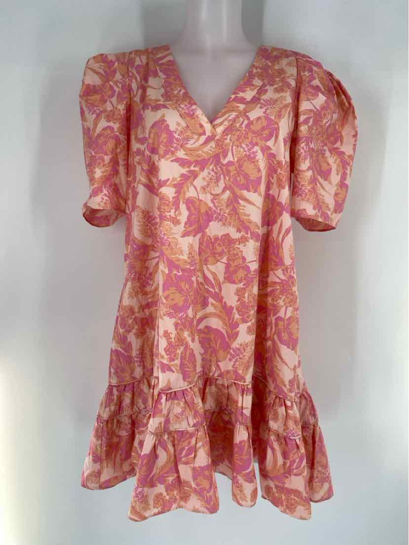 Size M OLIVACEOUS PINK PRINT Dress