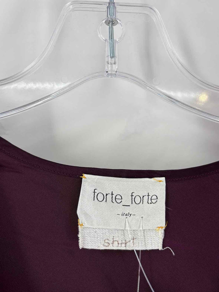 Size M Purple Silk Shirt