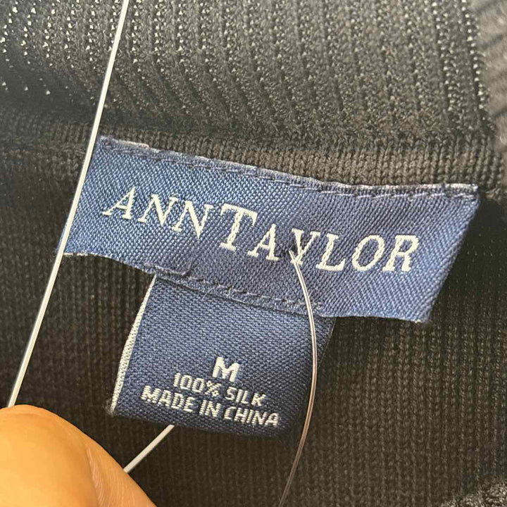 Size M Ann Taylor Black Knit Sweater
