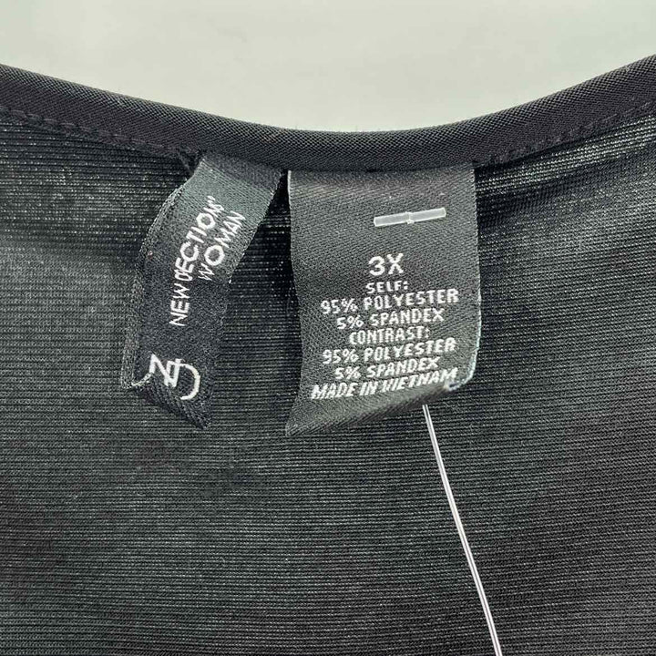 Size 3X NEW DIRECTION Black Shirt