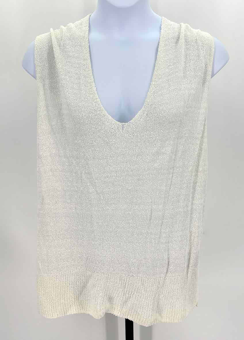 Size L FREE PEOPLE White Sweater