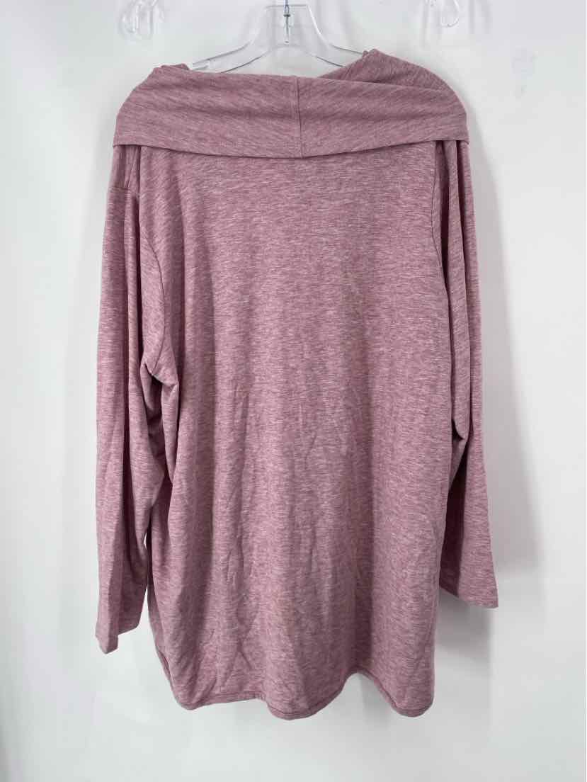 Size 2X CABLE & GAUGE Pink Sweater