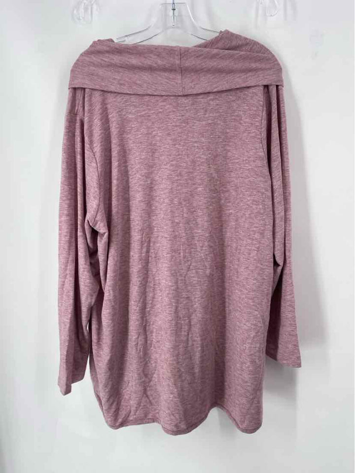 Size 2X CABLE & GAUGE Pink Sweater