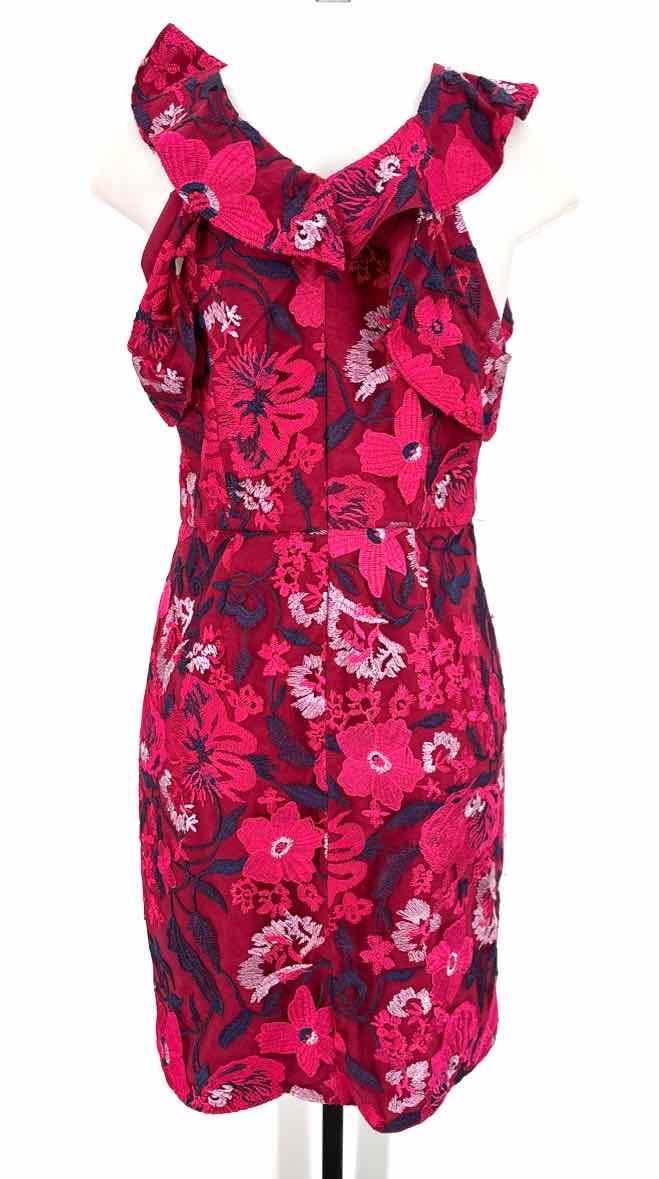 Size 10 HALSTON PINK PRINT Dress