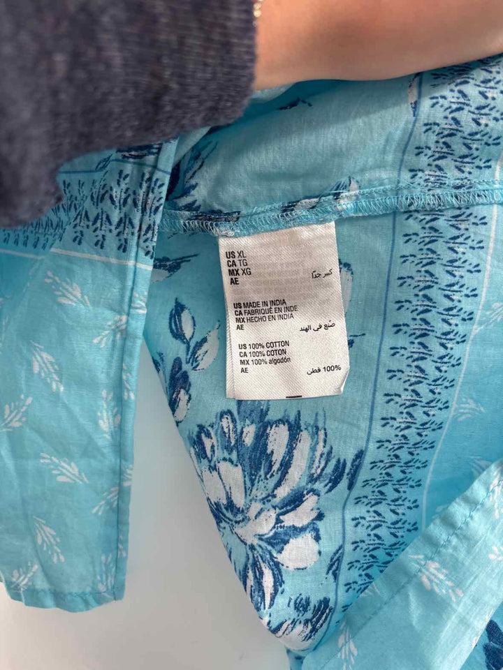 Size XL Style & Co Blue Print Shirt