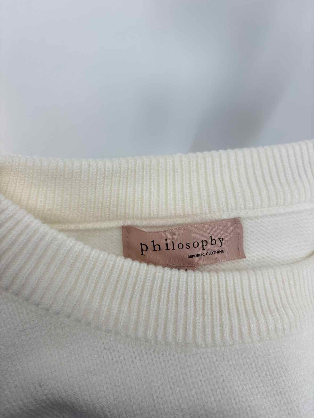 Size M PHILOSPHY Cream Sweater