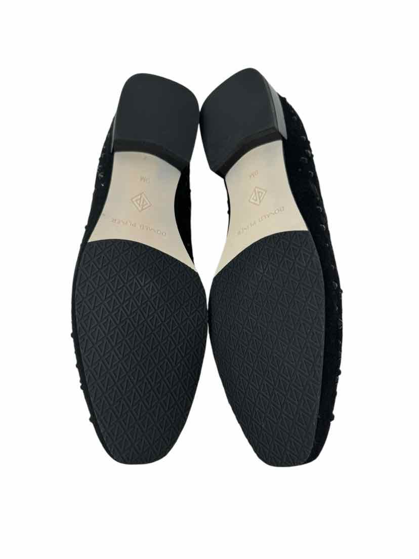 Shoe Size 9 DONALD PLINER Black Velour Loafers