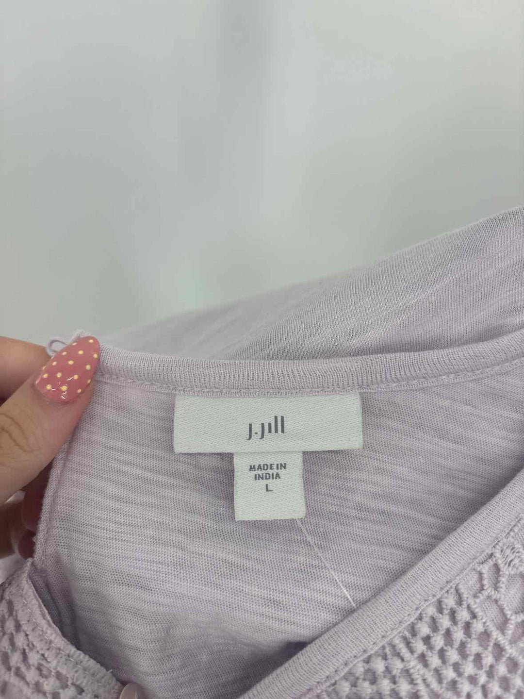 Size L J JILL Purple Shirt