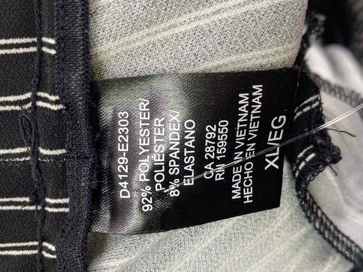 Size XL Black Print Pants