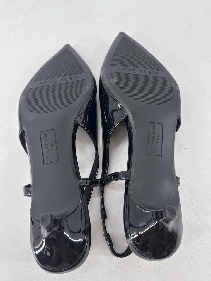 Shoe Size 7.5 Anne Klein Black PATENT Pumps