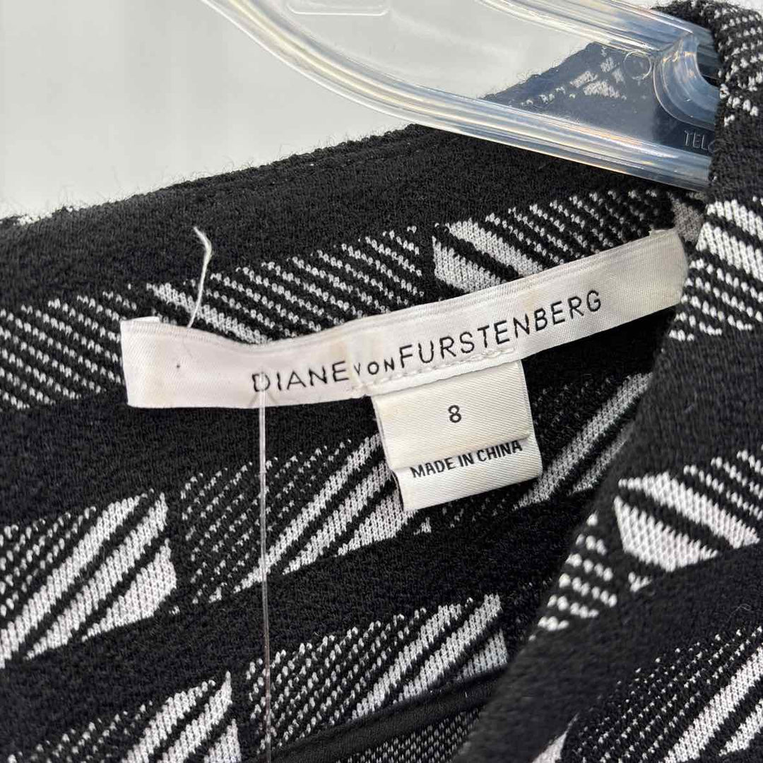 Size 8 DIANE VON FURSTENBERG Black Dress
