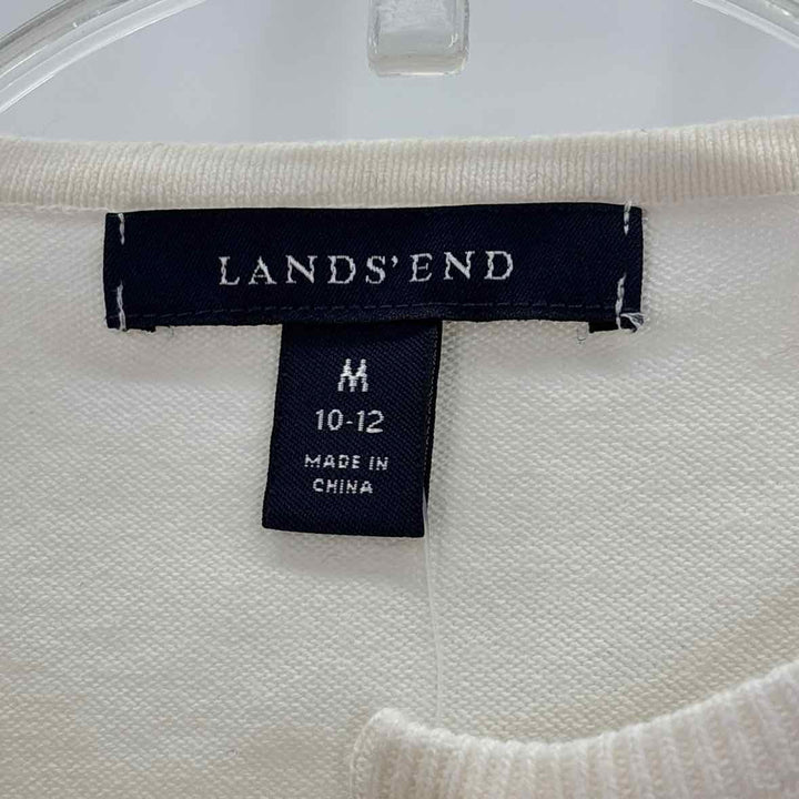 Size M LAND END Cream Sweater