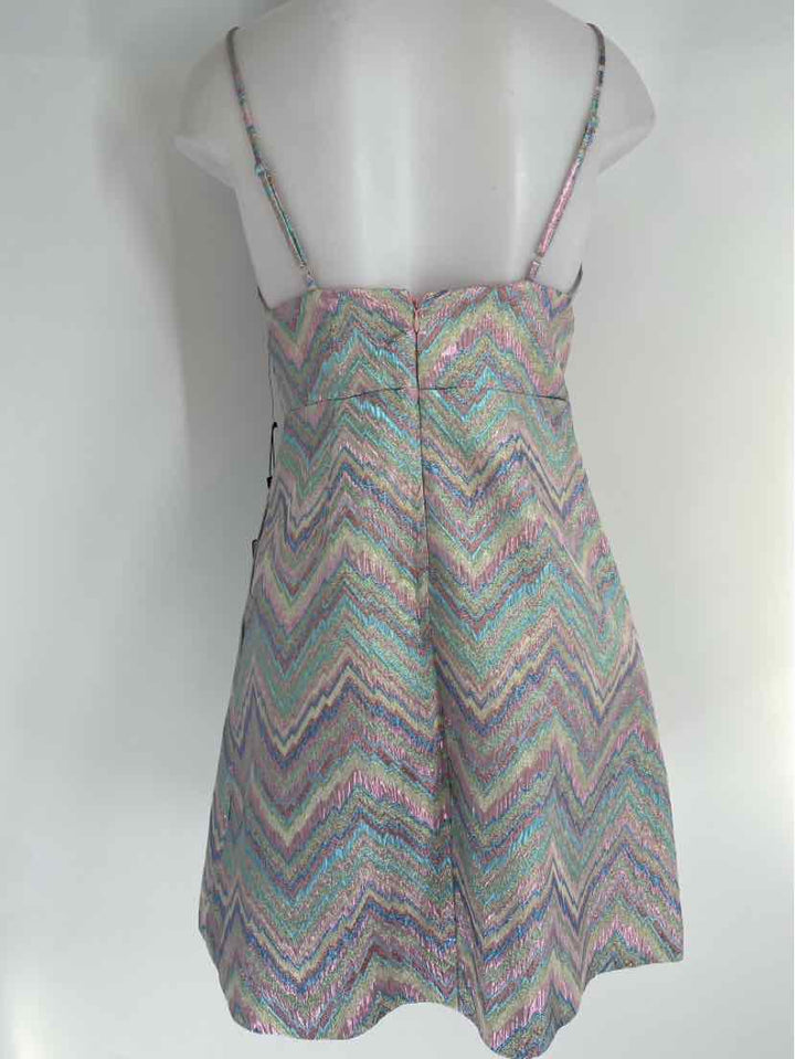 Size 4 LAUNDRY Multi-Color Dress