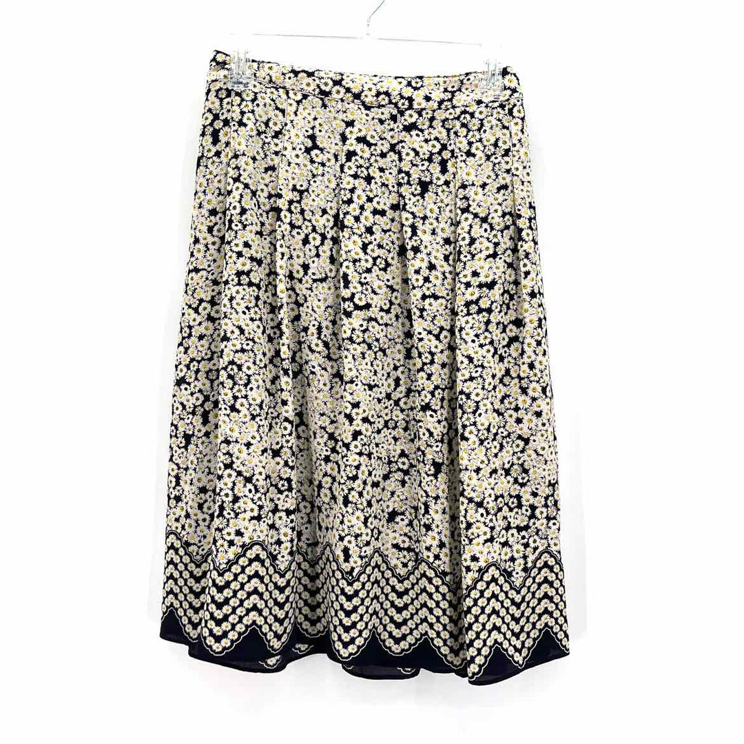 Size 18 Talbots Navy Print Skirt