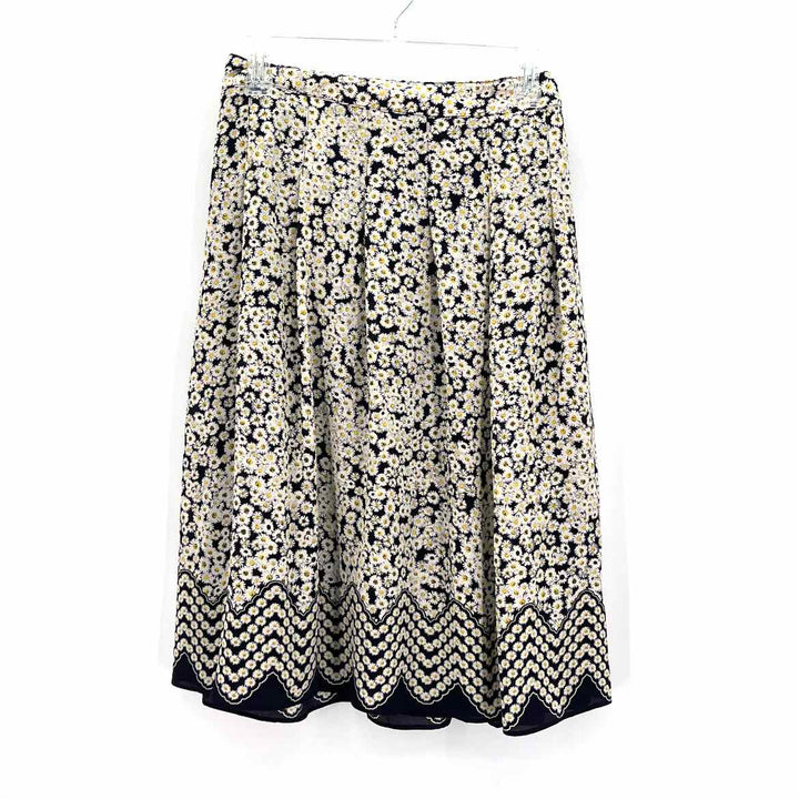 Size 18 Talbots Navy Print Skirt