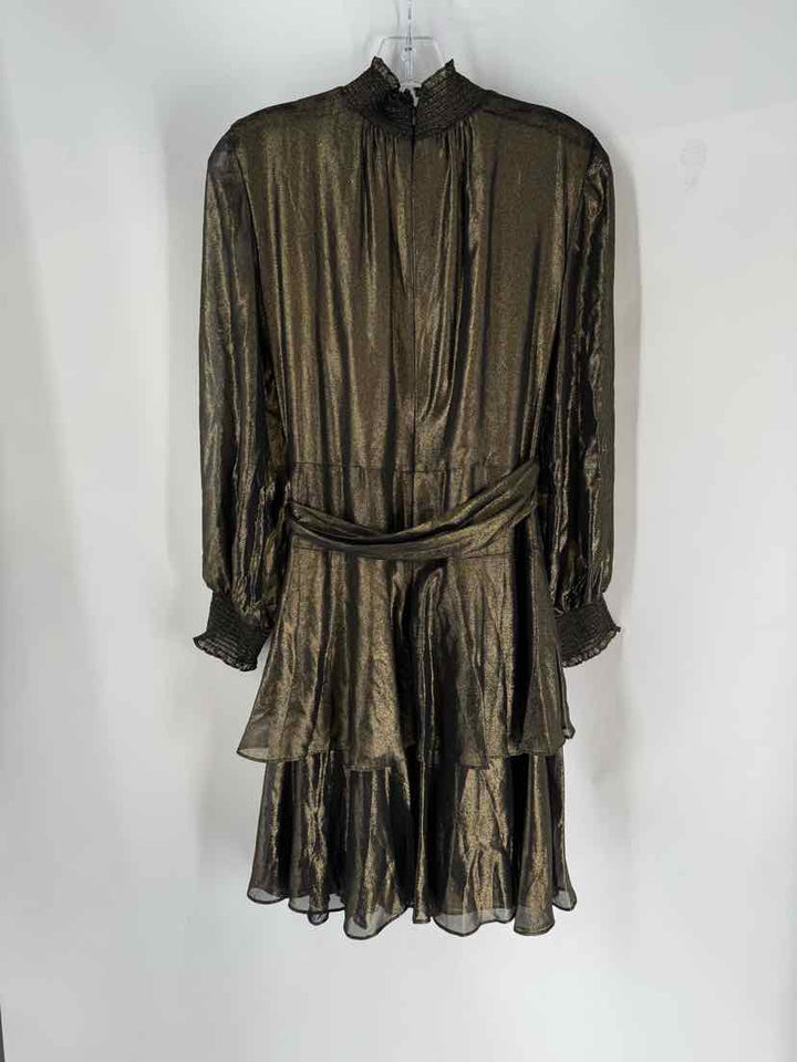 Size 6 ALEX MARIE Gold Dress