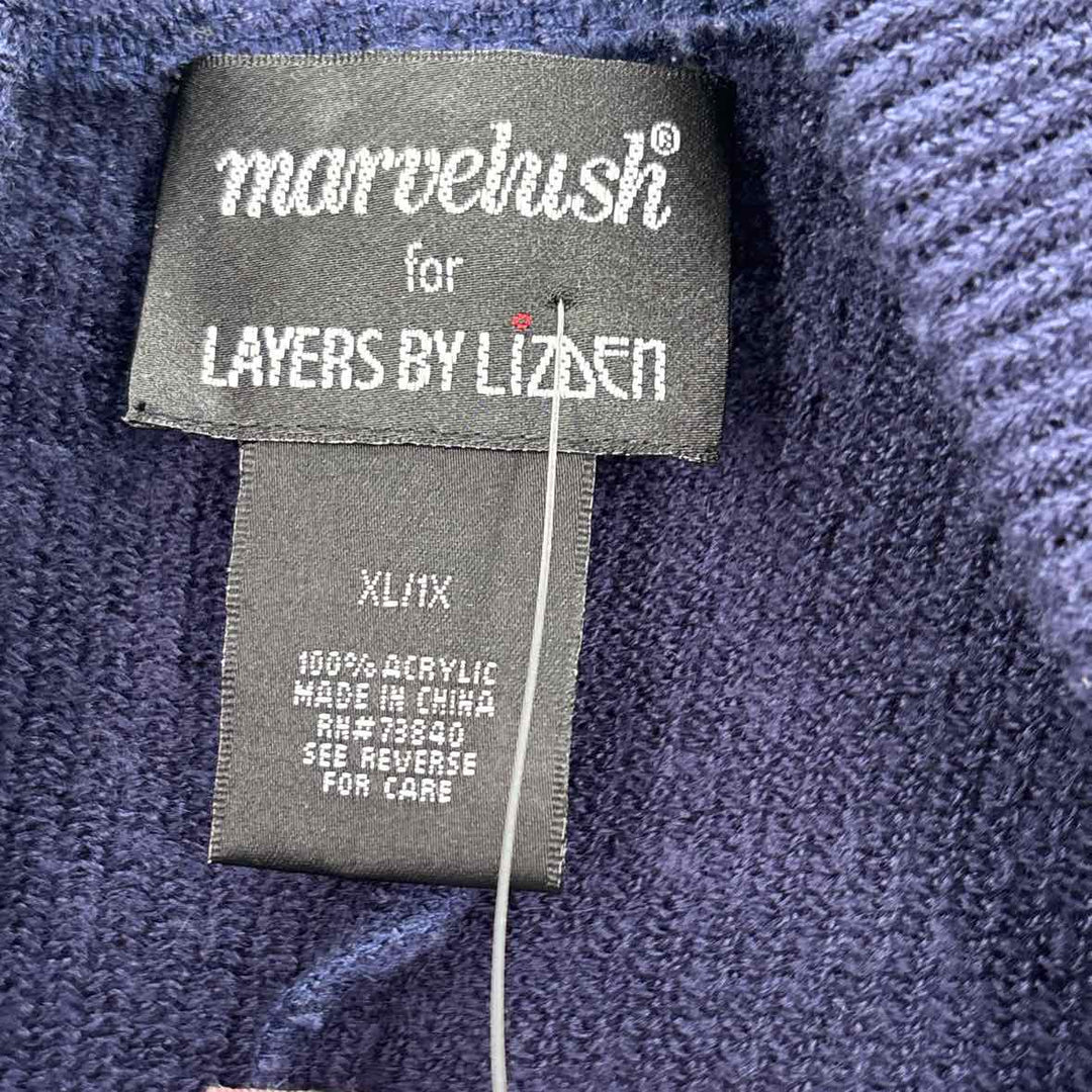 Size XL L LOVE Navy Knit Sweater