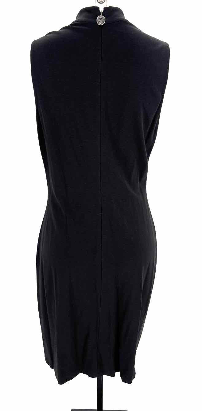 Size 14 TAHARI Black Knit Dress