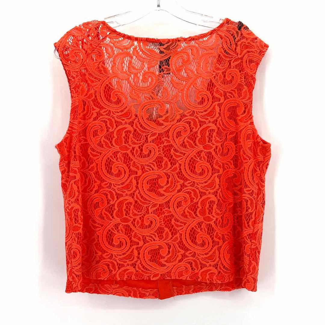 Size 18/20 Ashley Stewart Orange Lace Shirt