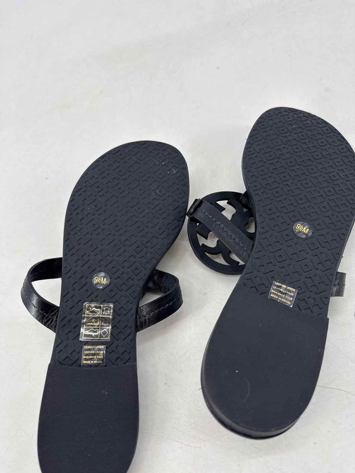 Shoe Size 9.5 Tory Burch Navy Leather Sandals