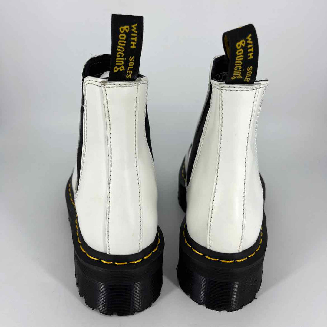 Shoe Size 7 DOC MARTENS White Leather Boots