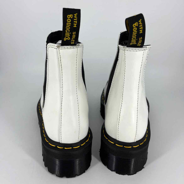 Shoe Size 7 DOC MARTENS White Leather Boots
