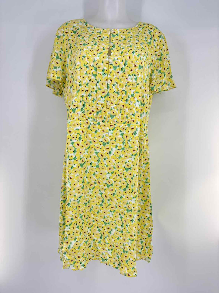 Size L LOFT Yellow Dress