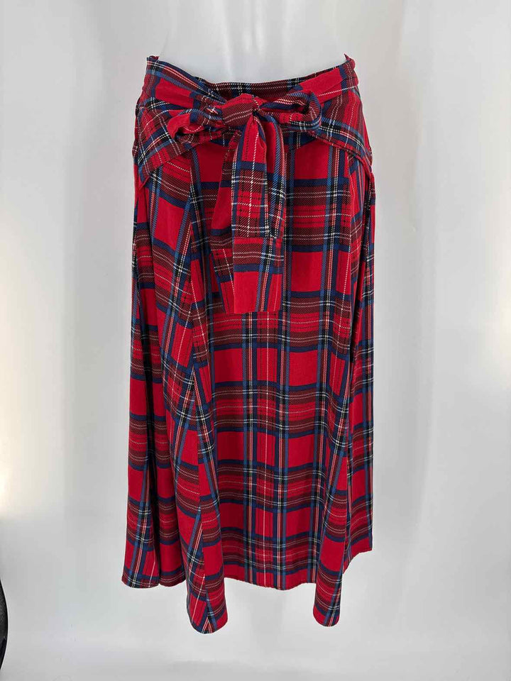 Size M Red Print Skirt