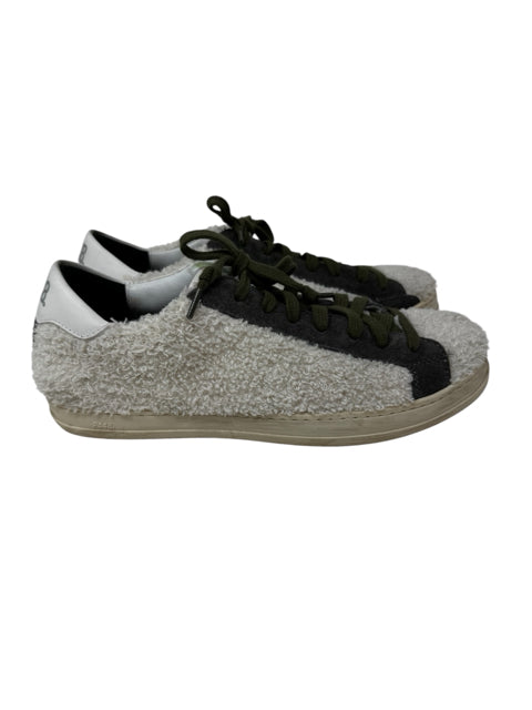 Shoe Size 38 P448 Ivory Suede Sneakers