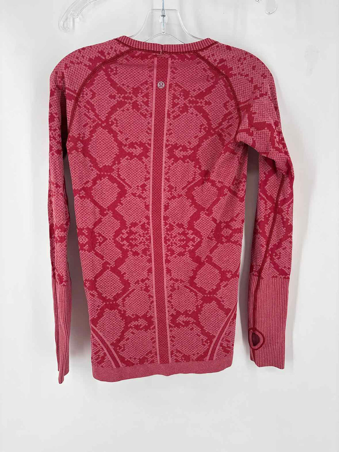 Size 6 Lululemon Red Print Shirt