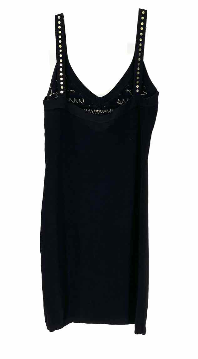 Size 14 Black Knit Sequined Dress
