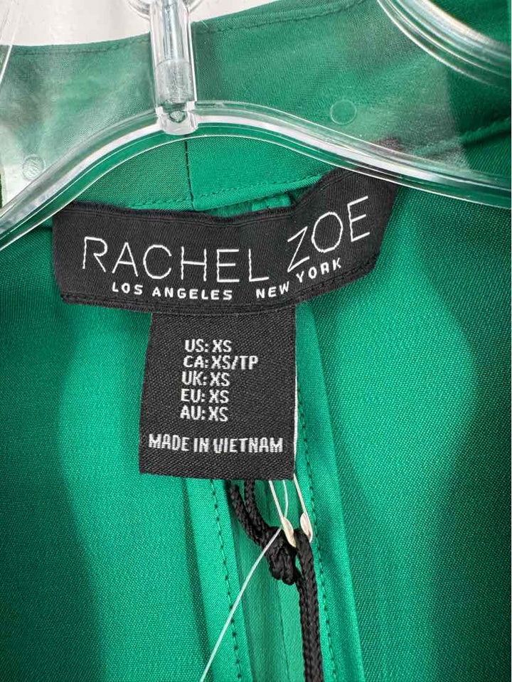 Size XS RACHEL ROY Green Sateen Blazer