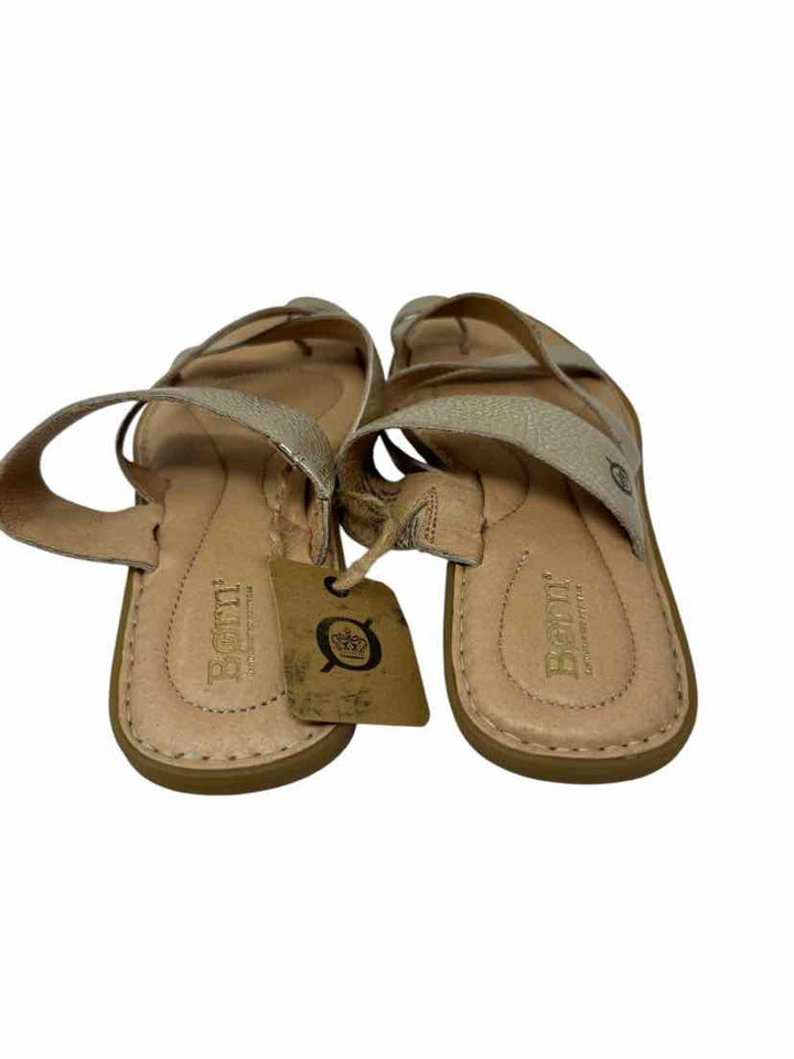 Shoe Size 9 Born Gold Leather Sandals